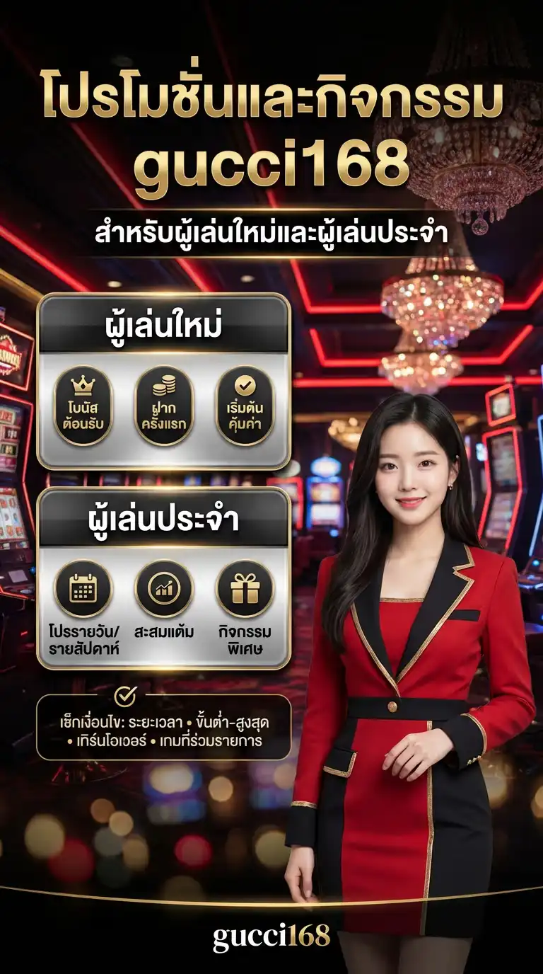 โปรโมชั่นและกิจกรรมสำหรับผู้เล่นใหม่และผู้เล่นประจำ